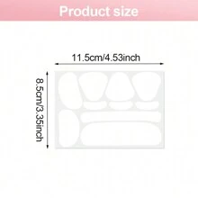 50/100 pezzi di adesivi per linee del sorriso del viso, adesivi multi-uso per rassodare il viso a V, adesivi per la cura della pelle del viso e delle guance facili da usare, adesivi per la cura della fronte, per creare una forma del viso delicata, adatti come regali di cura della pelle quotidiana per le donne a Natale - Multicolore - Visualizzare 4