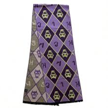 Classic Skeleton Pattern Scarf Anime Cosplay Accessory Halloween Role Play Party Costume Prop - Purple - View 12