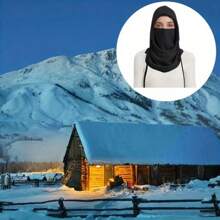 1pc Winter Balaclava - 100% Polyester Windproof, Warm And Fashionable Head And Neck Cover, Suitable For Outdoor Activities, Skiing, Motorcycle Riding - Thick, Comfortable, Fabric Material - Multicolor - View 9