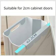 S/L Kitchen Folding Hanging Trash Can Home Bathroom Cabinet Wall Mounted Trash Can Kitchen Accessories - 灰色 - 查看 6