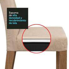 Juego De Comedor Con Mesa Y 6 Sillas Madesa Roberta Color Marrón Crema Imperial - Marrón - Ver 8