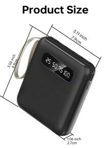 1个10000mAh 10W便携式移动电源，1个输入端口和3个输出端口，带充电器输出保护，兼容Type-C/Lightning/Micro充电输出接口 - 彩色 - 查看 8