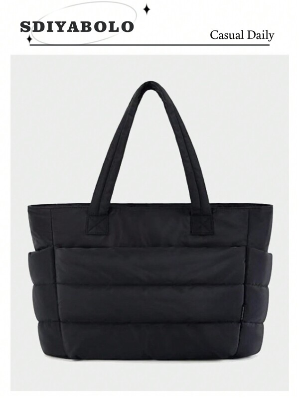 Bolso de mano tipo tote para mujer, ligero y esponjoso, adecuado para viajes, trabajo, playa, gimnasio, compras