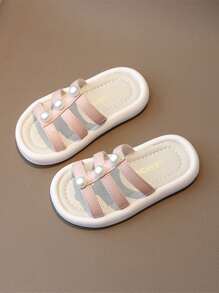 Children's Summer New Style Casual Strap Slides, Simple & Fashionable For Daily Wear - Pink - View 7