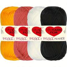 4pcs Soft & Comfortable Acrylic Yarn - Suitable For DIY Crochet And Knitting Projects - 100% Acrylic, 4 Ply Handwoven, 50g/Pc, Best DIY Gift