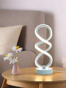 LED创意螺旋形装饰小夜灯现代简约北欧风格台灯高显色低功耗柔和无眩光灯光护眼阅读卧室浪漫氛围灯 - 彩色 - 查看 6