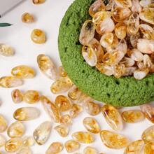 1bag Natural Stones Citrine Material Crystal Gravel Stone Chips Ore Minerals Reiki Specimen Gemstones Aquarium Decoration - Polished Citrine Teeth - View 6