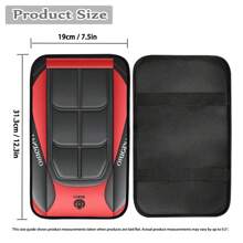 1 pieza Cubierta de apoyabrazos de coche con estampado en Y para mujeres y hombres, cojín para consola central de auto - 1 pieza - Ver 2