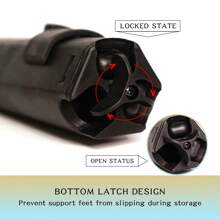 Foldable Alto Saxophone Stand - Portable And Compact Tenor Saxophone Stand With Adjustable Height Construction - Perfect For The Busy Musician