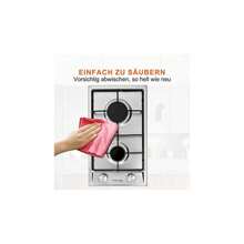 30cm Built-In 2 Burners Gas Hob Cooker Stainless Steel Cooktop Flame Failure Protection NG LPG Convertible 4200W - Silver-2Burners - View 7