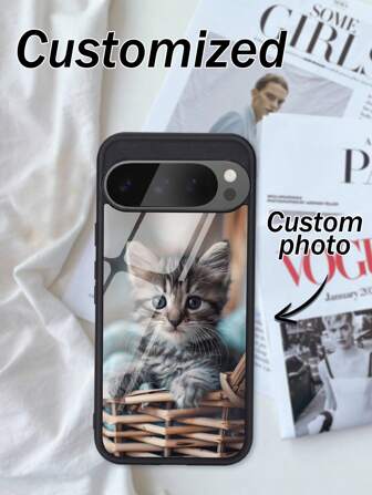 1個 カスタマイズフォトTPU 1.0 透明スマホケース iPhone 16 Pro Max/17 Pro Max、S24U、その他のモデルに対応