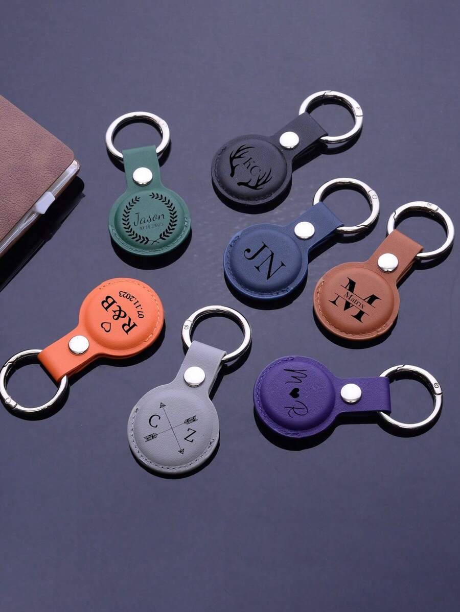 Personalisierte Apple AirTag Hülle, benutzerdefinierter Text oder Logo AirTag Hülle, personalisierte AirTag Hülle, AirTag Halter, Paare, ihr persönlicher AirTag Halter, benutzerdefinierter AirTag Schlüsselanhänger, Leder AirTag Schlüsselanhänger, benutzerdefinierte AirTag Hülle, Konnektivitätsgeschenke für Männer, Valentinstag für Paare