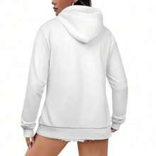 Pickleball Sweatshirt, Pickleball Hoodie, Pickleball Shirt, Pickleball Sweater, Pickleball Player Hoodie Oversized Pullover Hoodie Double-Lined Hood Heavyweight Cotton Pullover Hooded Sweatshirt For Women - White - View 2