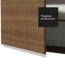 Alacena Madesa Glamy 120 Cm 2 Puertas Con Vidrio Color Marrón - Marrón - Ver 7