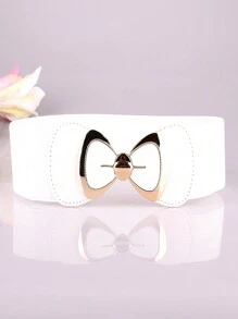 1pc Women's Waist Cincher With Bow Tie, Elastic Waistband, Simple & Fashionable For All Seasons, Snap Button Design, Fresh & Sweet Academic Style, Seamless Stretchy Design Suitable For Daily, Office, Party, Business Trip, Travel, Gift - Multicolor - View 5