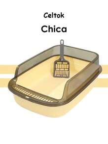 CT8855 1 Pieza De Arenero Chico Para Mascota - Amarillo - Ver 1