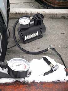 COMPRESOR DE AIRE PARA AUTO Inflador de neumáticos eléctrico - Negro - Ver 6
