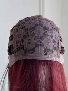 Cosplay Burgundy Long Straight Wig With Bangs 24 Inch Red Hair Synthetic Wigs For Women Fashion Daily Party Halloween Wigs(Accessories Not Included) - Burgundy - View 9