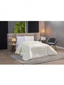 Double Percale 400 Thread Count Satin Duvet For Every Style - Champagne - View 1