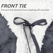 Hooded Blanket Cape | Wearable Blanket Wrap With Hand Pockets | Comfy Fleece Throw Cape For Children And Adults, Women Gift