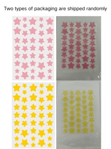 200 Parches para el acné, parches en forma de estrella decorativos para el rostro, calcomanías de estado de ánimo, a prueba de agua y sudor, decoraciones faciales para fiestas, ocultador de imperfecciones, parches para el acné, se envían al azar dos paquetes.