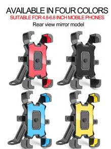 Suporte de celular para motocicleta com 4 garras, suporte de celular com navegação para entregadores de comida, suporte antivibração para celular, bicicleta elétrica, carro, compatível com iPhone, telefone Android, presente de aniversário, família, amigos para bicicleta e acessórios para motocicletas ao ar livre, suporte de celular para bicicleta