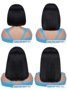 Pelucas de cabello humano con frente de encaje rectos, pelucas con frontal de encaje 13x4, pelucas con densidad del 180%, cabello humano virgen brasileño sin procesar recto, pelucas de cabello humano con el bebé pelo precortado, 24 pulgadas, para mujeres