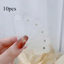 1/10pcs Magnetic Nail Display Plates, Reusable Nail Art Practice Tips, Press-On Fake Nail Colour Sample Holder, Manicure Tool With Unscented Attribute