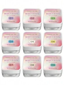 6ml 马卡龙油画凝胶指甲油可剥离紫外线凝胶 9 种颜色可供选择 持久指甲油凝胶 适合居家美甲沙龙