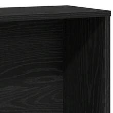 Bücherregal Schwarz Eichen-Optik 60x24x120 cm Holzwerkstoff - Schwarz - Übersicht 8