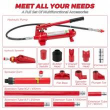 Studyset Hydraulic Jack Kit, Hydraulic Multifunctional Jack With Oil Hose, Auto Body Frame Repair Kit - 1.2m - View 5