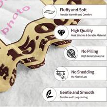 1 件个性化通缉海报设计毛毯，超柔软舒适，是卧室、客厅、沙发、办公室的绝佳礼物，非常适合送礼、旅行和露营