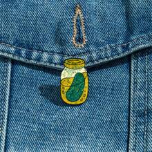 Cartoon Cute Pickle Enamel Brooch Custom Decorative Brooches Ornaments Lapel Bag Badges Jewelry Gifts Christmas