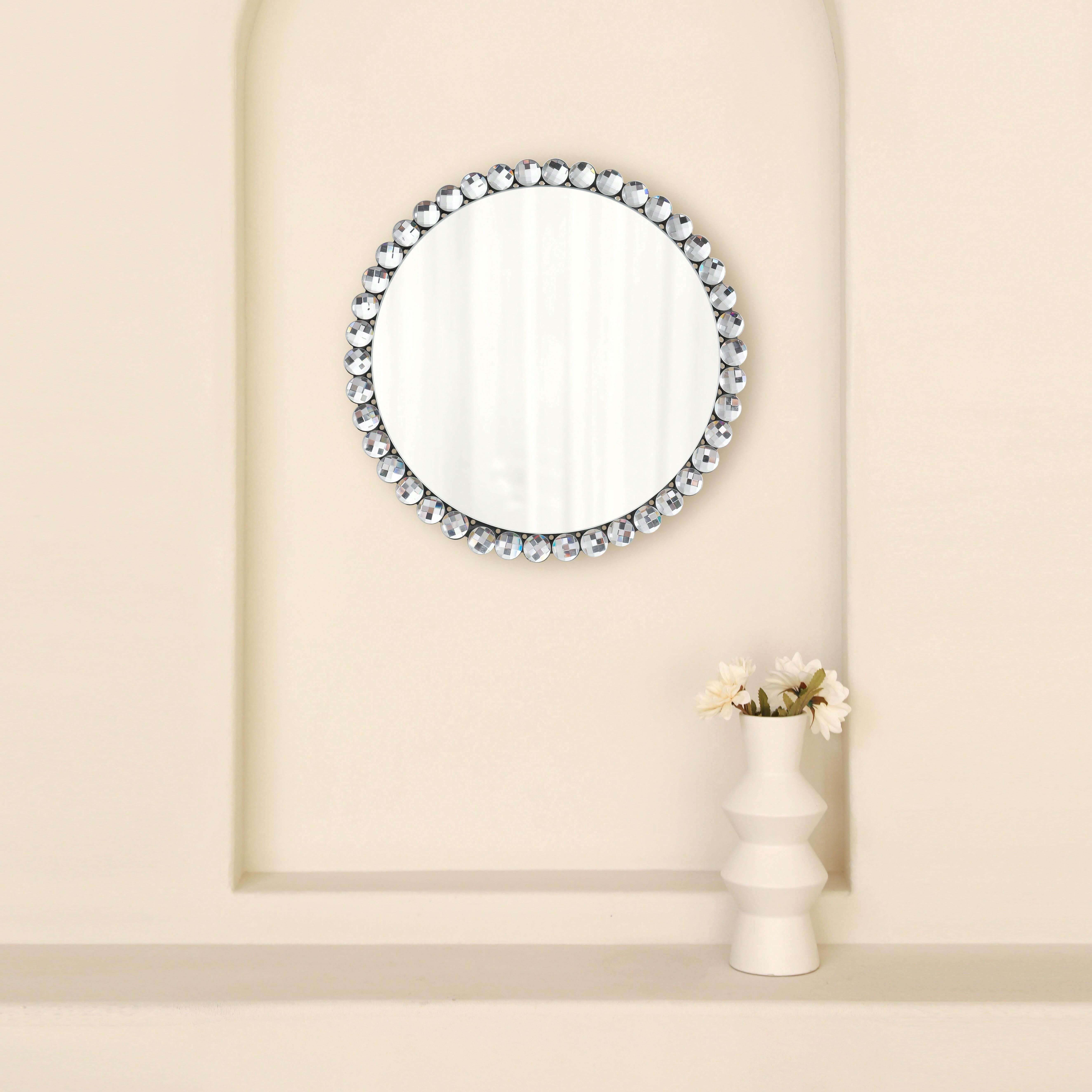 No-Drill Wall Mounted Vanity Makeup Mirror For Dorm, Bathroom, Vanity ...