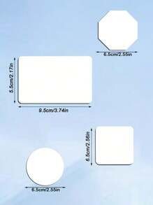 Sublimation Blank Refrigerator Magnets Soft Magnetic Diy Customizable, Suitable For Home And Kitchen Decoration Style, Can Be Used For Personalized Decoration And Various Festivals, Anniversaries, Meaningful Moments Record, Gifts For Family And Friends