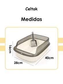 CT8855 1 Pieza De Arenero Chico Para Mascota - Amarillo - Ver 4