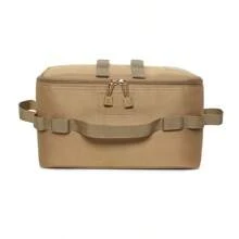 Bolsa de almacenamiento de tanque de gas para camping al aire libre, bolsa de herramientas de clavos de tierra de gran capacidad, bolsa de kit de utensilios de cocina para picnic - Negro - Ver 4