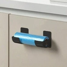 1/2/3 piezas de estantes de almacenamiento de cocina que no requieren perforación, estantes de almacenamiento multifuncionales, distancias ajustables, soportes de almacenamiento para el costado del refrigerador, estantes de almacenamiento para plástico envolvente, bolsas de basura, aptos para los lados del refrigerador, armarios y soportes para paraguas. - Multicolor - Ver 5