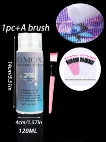 60ml/120ml 鑽石畫密封膠，密封和固定專用加固膠，鑽石畫防滴鎖光油，diy 新鑽石畫工具增亮和刷子作為禮物。 - 無色 - 查看 12