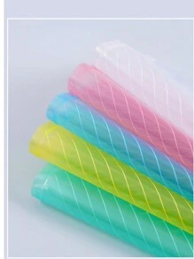 10/20pcs A4 Size Transparent Colorful PP Plastic File Folders, Waterproof Large Capacity For Office Document Storage And Student Stationery Organization, Great For Back To School Season,Back To School,School Supplies