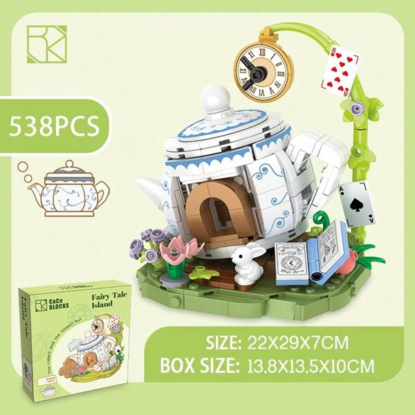 Diversos modelos de vilas criativas DIY, incluindo Reino dos Elfos, Vila na Floresta, Cabana de Palha em Vila na Montanha, Torre de Sino Urbana, Adequado para Dia dos Namorados, Halloween, Natal