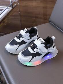 1 Pair Comfortable Kids Outdoor Sports Shoes, Fashion Boys/Girls LED Sneakers, Infants Non-Slip Casual Shoes