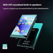 80GB MP3 Player With Bluetooth And WiFi SWOFY 4.0" Full Touch Screen MP3 MP4 Player Portable Hi-Fi Digital Walkman Music Player With FM Radio Recorder E-Book Browser Black - 4.0inchMp3Player1 - View 5