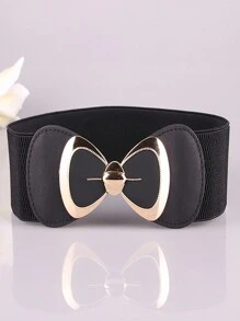 1pc Women's Waist Cincher With Bow Tie, Elastic Waistband, Simple & Fashionable For All Seasons, Snap Button Design, Fresh & Sweet Academic Style, Seamless Stretchy Design Suitable For Daily, Office, Party, Business Trip, Travel, Gift - Multicolor - View 13