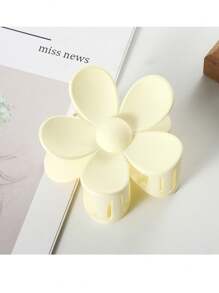 1 Pc Korean Elegant Cute Resin Material Simple Macaron Colorful Flower Hair Clip, Suitable For Daily, Travel, Vacation, Party Use Hair Claws Claw Clips Hair Clips Hair Jaw Clip Hair Clamps Hair Clutch Hair Catcher Clip, Beach Accessories - Multicolor - View 16