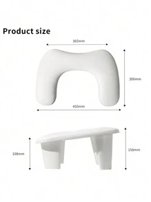 New Arrivals Manicure Comfortable Tilt Soft Nail Arm Rest Professional PU Leather U Shape Nail Hand Pillow For Manicure Salon Use