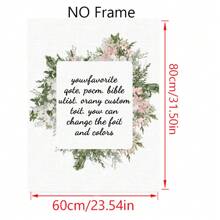 1 Pc Personalized Customized Photos On Canvas With DIY Wood Frame,Gifts For Valentine's Day,Custom Photos For Your Lover,Family,Friends And Pets,Dogs,Cats,Big Size Home Decor Birthday Graduation