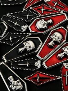 5Pcs Metal Grave Stone, Nail Art Jewelry Decor, Cross, Skull, Rhombus, Diy Classic Unique Creative Accessories Nail Supplies Nails Nail Charms Nail Gems