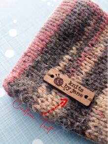 10pcs Wooden Clothing Labels, Sew On Garment Labels, Personalized Label Tags, Labels For Handmade Products, Wood Labels For Knitted Items 4cm*1.5cm