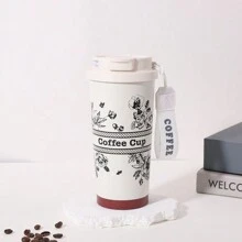 1 件 500ml/16.9oz 双饮咖啡杯，高品质不锈钢真空保温杯带吸管，男女皆宜，适合户外和车辆返校 - 彩色 - 查看 17